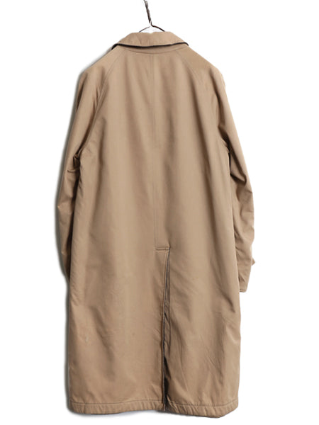 80s イギリス製 ★ バーバリー バルマカーン コート メンズ L / ヴィンテージ リバーシブル ツイード ウール コットン ステンカラー ロング