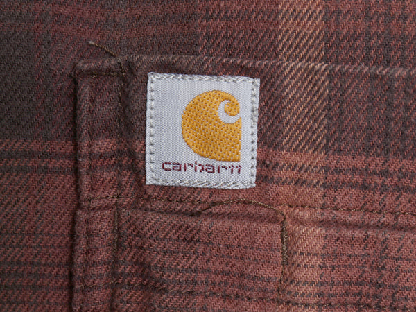 US企画 カーハート 長袖 ボタンダウン フランネル シャツ メンズ XL / チェック RELAXED FIT ネルシャツ ワーク 大きいサイズ マルチカラー