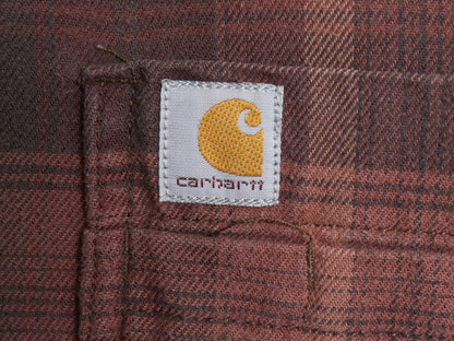 US企画 カーハート 長袖 ボタンダウン フランネル シャツ メンズ XL / チェック RELAXED FIT ネルシャツ ワーク 大きいサイズ マルチカラー