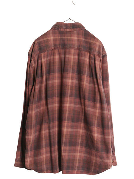 US企画 カーハート 長袖 ボタンダウン フランネル シャツ メンズ XL / チェック RELAXED FIT ネルシャツ ワーク 大きいサイズ マルチカラー