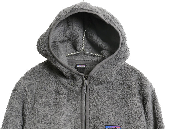 パタゴニア ロスガトス フード プルオーバー レディース S 20年製 ハイ パイル フリース ジャケット ハーフジップ ハイネック パーカー 灰