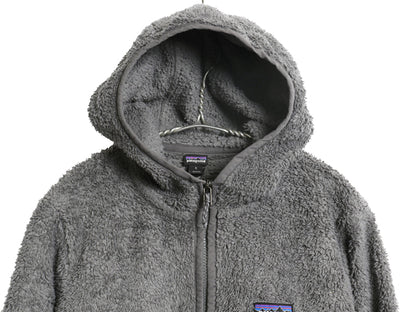 パタゴニア ロスガトス フード プルオーバー レディース S 20年製 ハイ パイル フリース ジャケット ハーフジップ ハイネック パーカー 灰
