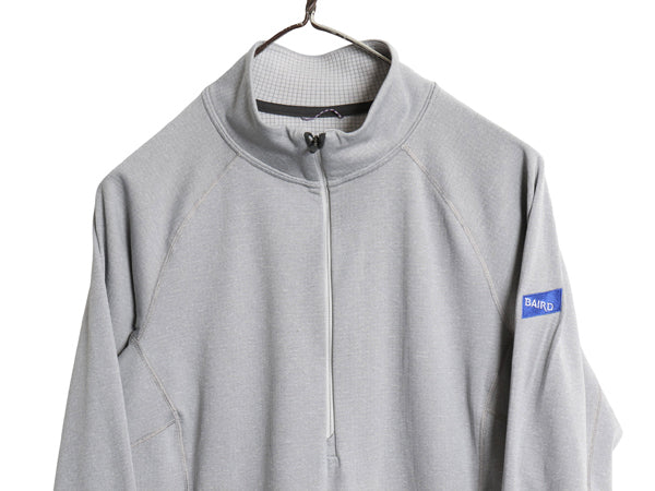 パタゴニア キャプリーン 長袖 Tシャツ レディース L 古着 18年製 アウトドア ハーフジップ ロンT インナー ストレッチ ハイネック 企業 灰