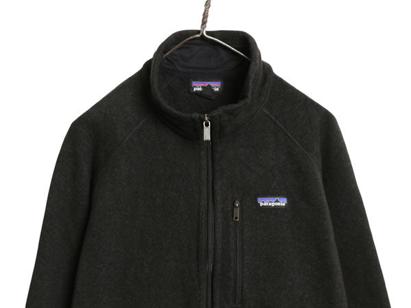 パタゴニア ベターセーター ジャケット メンズ XL 古着 15年製 フリース セーター フルジップ ブルゾン アウトドア 裏起毛 大きいサイズ 黒