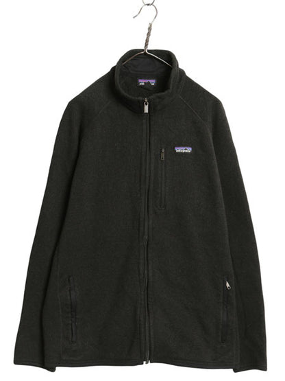 パタゴニア ベターセーター ジャケット メンズ XL 古着 15年製 フリース セーター フルジップ ブルゾン アウトドア 裏起毛 大きいサイズ 黒