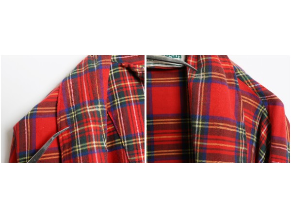 80s USA製 エルエルビーン チェック フランネル ガウン コート メンズ L / ヴィンテージ ロング ローブ 羽織り ネルシャツ ベルト付き 薄手