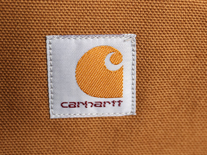 デッドストック US企画 カーハート 中綿 ダック ベスト メンズ XL ナイロン キルティング ライナー 重ね着 前開き ワーク 大きいサイズ 茶