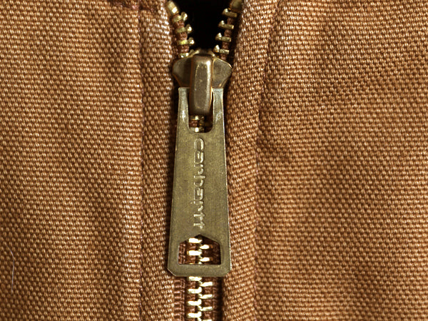 デッドストック US企画 カーハート 中綿 ダック ベスト メンズ XL ナイロン キルティング ライナー 重ね着 前開き ワーク 大きいサイズ 茶