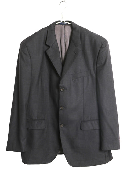 デッドストック ローレン ラルフローレン テーラード ジャケット メンズ L 程/ 新品 ポロ ブレザー スーツ ウール サマー 無地 きれいめ 灰