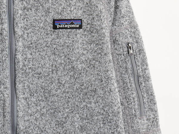 パタゴニア ベターセーター ジャケット レディース M 古着 17年製 フリース セーター ブルゾン フルジップ アウトドア シンプル 杢 グレー
