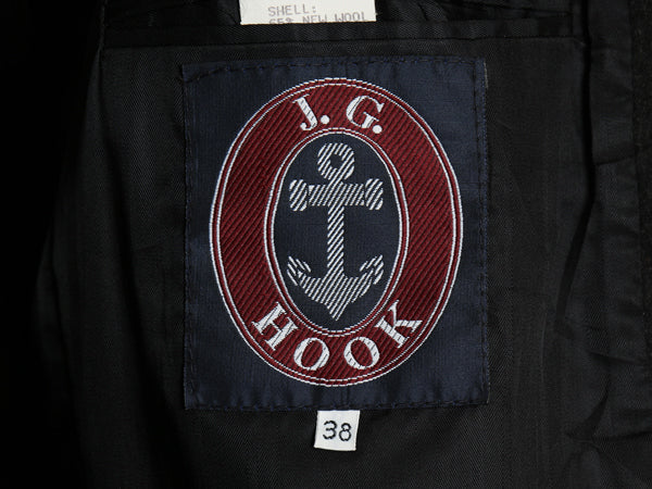 00s USA製 JG HOOK チェスター コート メンズ M 程 オールド ウール カシミヤ 混 フィールド ロングコート フィールド テーラード トラッド
