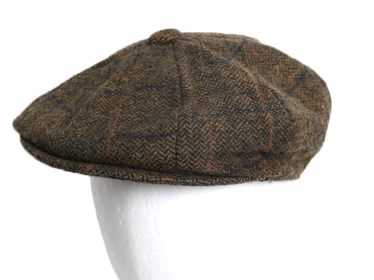 エポック ツイード ウール キャスケット メンズ レディース L 程/ 古着 帽子 キャップ ヘリンボーン ハンチング ニュースボーイ 防寒 秋 冬