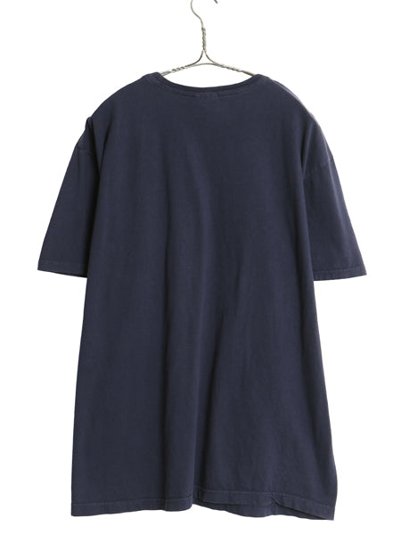 90s ポロ ラルフローレン 半袖 Tシャツ メンズ L / オールド コットン ワンポイント カットソー シンプル トップス クルーネック ネイビー