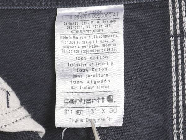 US企画 カーハート ウォッシュド ダック ペインター パンツ メンズ 31 30 / ワーク ストレート ヘビーウェイト ボトムス ネイビー ゆったり