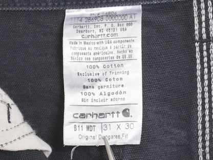 US企画 カーハート ウォッシュド ダック ペインター パンツ メンズ 31 30 / ワーク ストレート ヘビーウェイト ボトムス ネイビー ゆったり