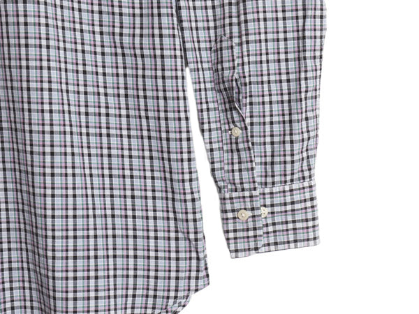 90s ラルフローレン チェック 長袖 シャツ メンズ M 程 古着 オールド ポロ CURHAM CLASSIC FIT コットン ドレス ポニー無し マルチカラー