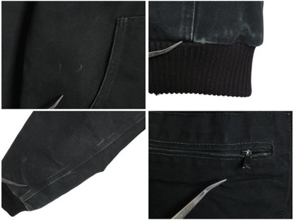 US企画 カーハート アクティブ ジャケット メンズ L / ダック フード パーカー 中綿 キルティング ライナー ブルゾン ジャンパー ブラック