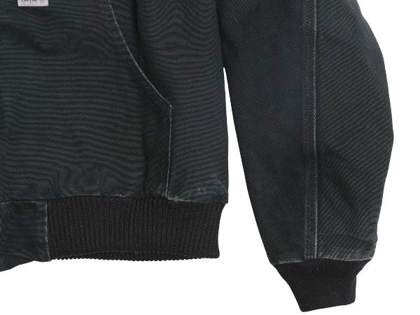 US企画 カーハート アクティブ ジャケット メンズ L / ダック フード パーカー 中綿 キルティング ライナー ブルゾン ジャンパー ブラック