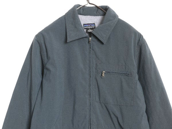 00s パタゴニア フルジップ ナイロン ジャケット レディース S オールド 00年製 スイングトップ ジャンパー パイル フリース ライナー付き