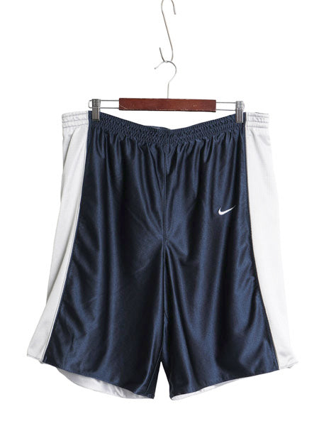 00s ナイキ バスケットボール ショーツ メンズ XXL 程/ オールド トラック バスパン ショートパンツ ライナー付き スウッシュ 大きいサイズ
