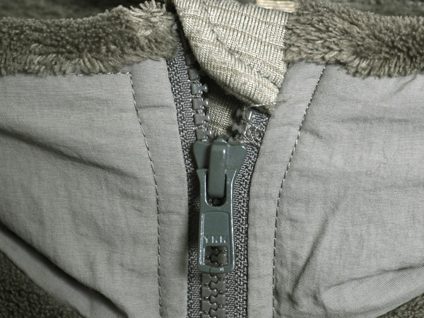 民間 ECWCS GEN3 フルジップ フリース ジャケット LARGE REGULAR 古着 ミリタリー アーミー レベル3 ジャンパー フォリッジ グリーン 毛足