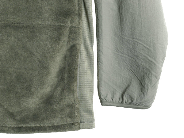 民間 ECWCS GEN3 フルジップ フリース ジャケット LARGE REGULAR 古着 ミリタリー アーミー レベル3 ジャンパー フォリッジ グリーン 毛足