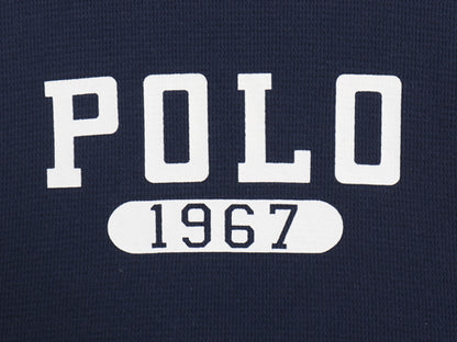 ポロ ラルフローレン 2段 プリント サーマル 長袖 Tシャツ メンズ XL / 古着 ロンT アンダーシャツ ワッフル 長袖Tシャツ 大きいサイズ 紺