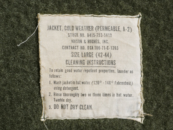 70s ★ 米軍実物 USN ネイビー A-2 デッキ ジャケット メンズ L / 71年製 ヴィンテージ NAVY ミリタリー 軍物 裏ボア ブルゾン ステンシル 