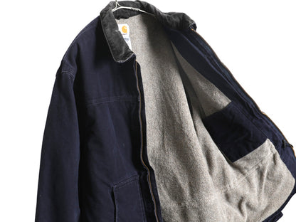 US企画 カーハート リッジ コート メンズ XL / 裏ボア パイル フリース フルジップ ダック ジャケット ブルゾン ワーク 廃盤 大きいサイズ 