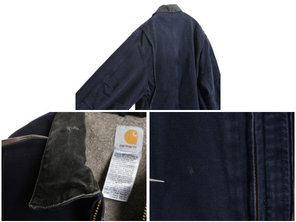 US企画 カーハート リッジ コート メンズ XL / 裏ボア パイル フリース フルジップ ダック ジャケット ブルゾン ワーク 廃盤 大きいサイズ 