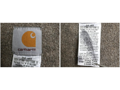 US企画 カーハート リッジ コート メンズ XL / 裏ボア パイル フリース フルジップ ダック ジャケット ブルゾン ワーク 廃盤 大きいサイズ 