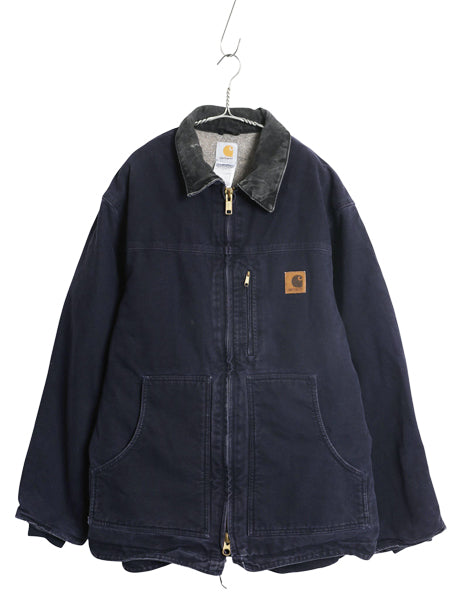 US企画 カーハート リッジ コート メンズ XL / 裏ボア パイル フリース フルジップ ダック ジャケット ブルゾン ワーク 廃盤 大きいサイズ 