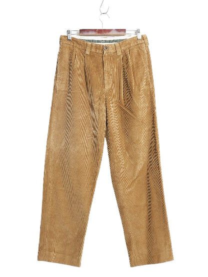 エルエルビーン 太畝 コーデュロイ パンツ 実寸 32 31 古着 アウトドア ツータック コットン スラックス ストレート トラウザー コーズ 茶