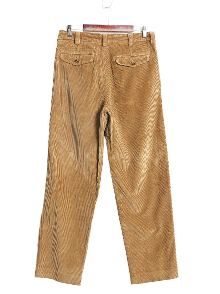 エルエルビーン 太畝 コーデュロイ パンツ 実寸 32 31 古着 アウトドア ツータック コットン スラックス ストレート トラウザー コーズ 茶