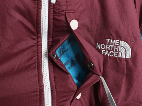 ノースフェイス ハーフジップ 総柄 フリース ジャケット メンズ M / アウトドア ナイロン 切替 ブルゾン ハイネック プルオーバー ツートン