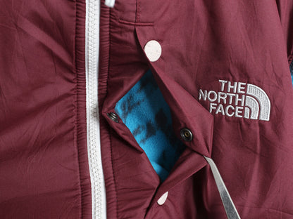 ノースフェイス ハーフジップ 総柄 フリース ジャケット メンズ M / アウトドア ナイロン 切替 ブルゾン ハイネック プルオーバー ツートン