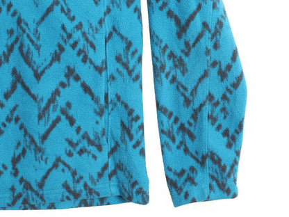 ノースフェイス ハーフジップ 総柄 フリース ジャケット メンズ M / アウトドア ナイロン 切替 ブルゾン ハイネック プルオーバー ツートン