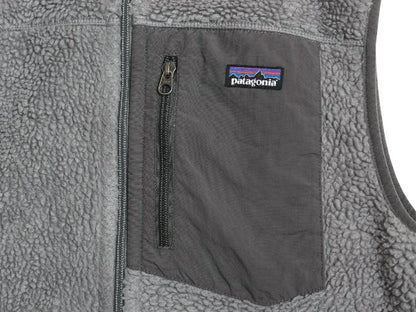 パタゴニア クラシック レトロX フリース ベスト メンズ M / 古着 13年製 アウトドア パイル フルジップ ハイネック 重ね着 前開き グレー