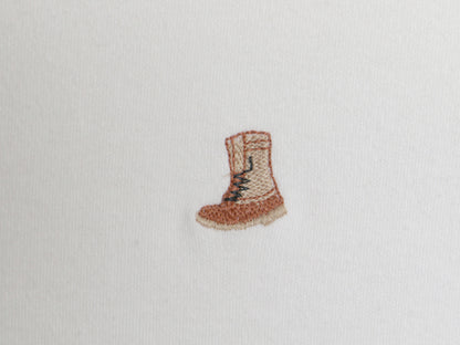 80s エルエルビーン 長袖 ポロシャツ メンズ L 程 ヴィンテージ スムース ストレッチ コットン ワンポイント ビーンブーツ 刺繍 カットソー