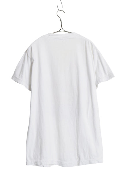 80s カリフォルニア レーズン プリント Tシャツ メンズ レディース L 程/ ヴィンテージ 企業 キャラクター イラスト シングルステッチ 白