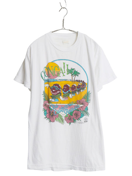 80s カリフォルニア レーズン プリント Tシャツ メンズ レディース L 程/ ヴィンテージ 企業 キャラクター イラスト シングルステッチ 白