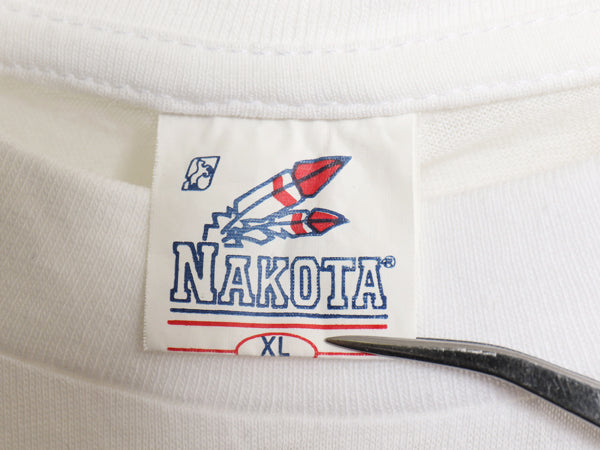 デッドストック 80s イラスト プリント Tシャツ メンズ XL 小さめ L 新品 ユーロ ヴィンテージ グラフィック アート 偉人 シングルステッチ