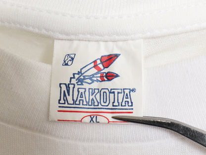 デッドストック 80s イラスト プリント Tシャツ メンズ XL 小さめ L 新品 ユーロ ヴィンテージ グラフィック アート 偉人 シングルステッチ
