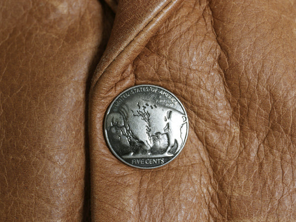 CORONADO LEATEHR 本革 レザー ホルスター ベスト メンズ XL / ハンドメイド テーラード 革ジャン コンチョ 大きいサイズ 前開き 重ね着 茶