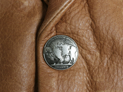 CORONADO LEATEHR 本革 レザー ホルスター ベスト メンズ XL / ハンドメイド テーラード 革ジャン コンチョ 大きいサイズ 前開き 重ね着 茶