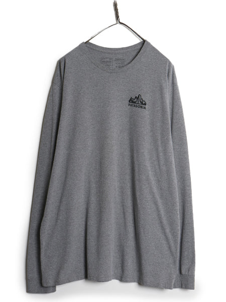 パタゴニア 両面 プリント 長袖 Tシャツ メンズ L / ロンT ロゴT ロングスリーブ グラフィック フィッツロイ スコープ カットソー イラスト