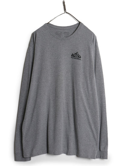 パタゴニア 両面 プリント 長袖 Tシャツ メンズ L / ロンT ロゴT ロングスリーブ グラフィック フィッツロイ スコープ カットソー イラスト