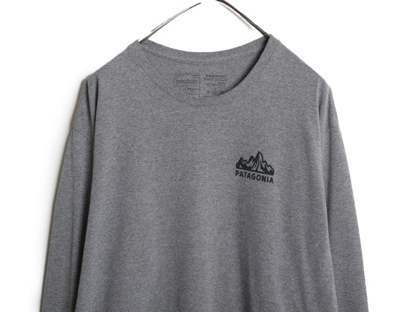 パタゴニア 両面 プリント 長袖 Tシャツ メンズ L / ロンT ロゴT ロングスリーブ グラフィック フィッツロイ スコープ カットソー イラスト