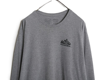 パタゴニア 両面 プリント 長袖 Tシャツ メンズ L / ロンT ロゴT ロングスリーブ グラフィック フィッツロイ スコープ カットソー イラスト