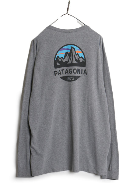 パタゴニア 両面 プリント 長袖 Tシャツ メンズ L / ロンT ロゴT ロングスリーブ グラフィック フィッツロイ スコープ カットソー イラスト